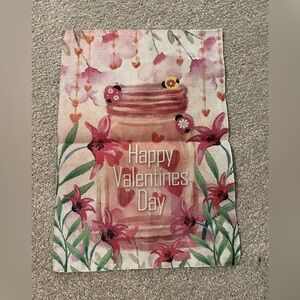 NWOT Valentine’s Day decor flag